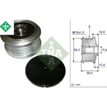 Alternatör Kasnağı Rulmanlı Fıesta V 01-10 -Fusıon 02-05 1.4 Tdcı-Mada 2 1.4 CD 03 6 Kanal Ina 2S6T10300/ 2S6TAC/ Y40118300