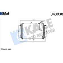Klıma Radyatoru W204 S204 C204 C218 W212 A207 C207 X204 Kale Radyatör A2045000654