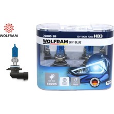 Ampul 12V Hb3 100 P20D Sky Blue Beyaz Işık Wolfram  29005 Sb