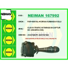 Neiman Far Sınyal Korna Kumanda Kolu Clıo Iv-Trafıc Iıı-Twıngo Iıı-Captur 09> On/arka Sıs Neıman 255675887R/ 8201167992