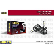 Niken Ampül LED Xenon Pro Serısı H7 012 003 04 01 Nıken