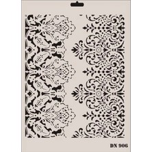 Trendexa Rich Dantel Seri DN-906 Stencil 35X25 cm