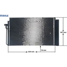 Klıma Radyatoru E60 E65 M57 N57 N67 Mahle 64538381362