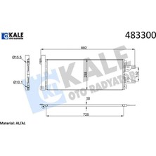 Klima Radyatörü Kondenser Peugeot Boxer Iıı-Cıtroen Jumperııı-Fıat Ducato Iıı 2.0-2.2-2.3-3.0- Hd I- Kale Radyatör 1361235080/ 6455EP/ 6455HC