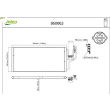 Klima Radyatörü Kondenseri Kurutucu ile Combo-Corsa C 1.3cdtı-1.7cdtı 03 548X261X16 Valeo 93177423/ 1850093/ 13106020