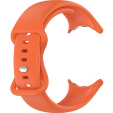 Caseonn Google Pixel Watch 4 41MM Kordon Esnek Spor Silikon Kayış Turuncu