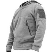 Genius Store Genıus Store Erkek Polar Outdoor Kapşonlu Kombat Tactical Cepli Polar