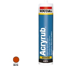 Soudal Acryrub Silikonize  Mastik Kahverengi 500 gr 417561