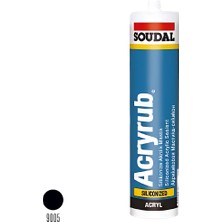 Soudal Acryrub Silikonize  Mastik Siyah 500 gr 417564