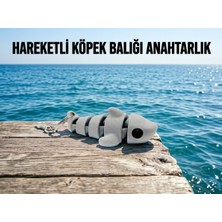 Hareketli Eklem Yapılı Köpekbalığı Anahtarlık Stres Oyuncağı - Eğlenceli Oynanabilir Köpek Balığı Figür Anahtarlık (1 Adet)