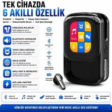 Junglee Talkie One Ai Large Model Akıllı Kulaklık ve Dokunmatik Ekranlı Şarj Kutusu – Yapay Zeka Destekli Dil Çeviri, Hoparlör, Sesli, Powerbank Tws Özellikli Kulakiçi Kulaklık