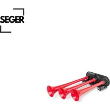 Üç Borulu 8 Ses Kombinasyonlu 12V Mehter Korna-Plastik Borulu Seger
