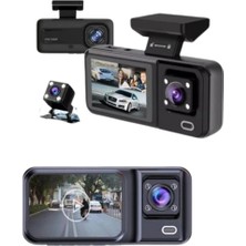 Trendexa 1080P Ön, 720P Arka ve Iç Kamera ile %100 Kapsama – Gece Görüşlü Araç Kamerası