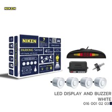 Niken Park Sensörü LED Ekran Ses Ikazlı Beyaz 22MM Nıken