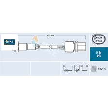 Oksijen Sensörü 207-308-508-2008-3008-C3-C4-C5-PARTNER-BERLINGO-DS3-DS4- 1.4-1.6 Vti Mini R55 R56 R5 Fae 1618.LL/ 1618.V0/ 1918.LL/ 11787590713