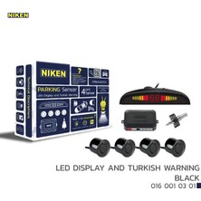 Niken Park Sensörü LED Ekran ve Turkce Uyarı Siyah 22MM Nıken