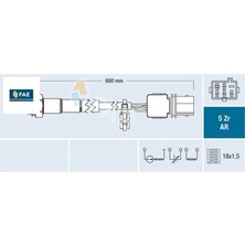 Oksıjen Sensoru Volvo C70 Iı 542 T5 06>07 S40 Iı 544 T5 04>07 V50 545 T5 04>07 Fae 306517240/ 30651724/ 6G9N9G444AA