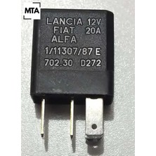 0603010 Micro Röle 12V 20 Amper 4 Fişli Siyah Mta 46520421