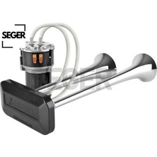 Komprosörlü Iki Borulu Fala Fala Korna 12V Seger  85KH12.000.02