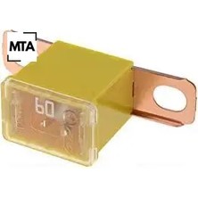 0475060 Yan Ayaklı Sigorta 60 Amper Sarı Mta