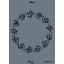 Trendexa Rich New Seri N-574 Stencil 35X25 cm