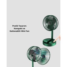 Trendexa Katlanabilir Mini Fan – 3 Kademeli Soğutma, Şarjlı