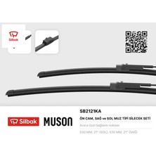 Silbak Silecek Süpürgesi 530/530MM Muz Tipi Skoda Super 02-05 Vw Passat 02-05 Sılbak