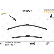 Silecek Süpürgesi Ön Üstten Basmalı Golf7-A3-Passat-Polo 2012 > 650×450 mm Valeo 5G1998002/ 3V1998001/ 8V1998002A