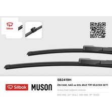 Silbak Silecek Süpürgesi 600/480MM Muz Tipi Bmw 3 Serısı Sedan E90-TOURING E91 03/05 Sılbak