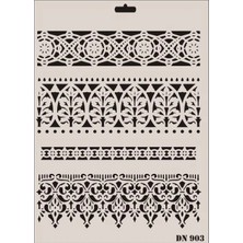 Trendexa Rich Dantel Seri DN-903 Stencil 35X25 cm
