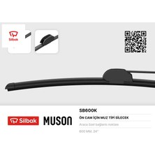 Silbak Silecek Süpürgesi 600MM Muz Tipi CF65/75/85 F65/75/85 Man F2000 Mercedenz Benz Sılbak