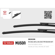 Silbak Silecek Süpürgesi 700/650MM Muz Tipi P307-P307 Sw 10/04 Vıto Sılbak