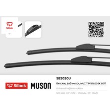 Silbak Silecek Süpürgesi 500/500MM Muz Tipi Duster 10/09-11/14 -Logan 07/04-Logan Mvc 07>sandero 06/08 Sılbak