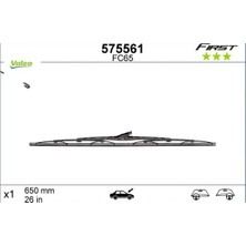 Silecek Süpürgesi 65CM X1 Normal Tip First Üniversal Valeo NGR6501/ NGR6501/ NGR6501
