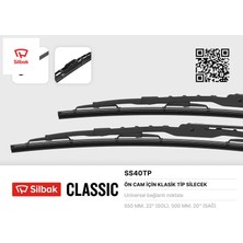Silbak Silecek Süpürgesi 550/500MM MGN-XSARA-P306-BRAVA-BRAVO-MONDEO-CONNECT 02 13 T12-T15 92 00 Sılbak 6U7J S17528 Aa/ 2T1A S17528 Aa