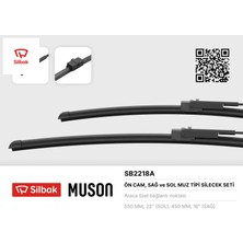 Silbak Silecek Süpürgesi 550/450MM Muz Tipi Astra H Sılbak 95516010/ 1272108