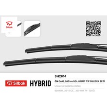 Silbak Silecek Süpürgesi 650/350MM Muz Tipi Jazz 10/08-I30. Cw Gd 12/11-Santa Fe 06/12-Cee D. Pro Cee D 05/ Sılbak