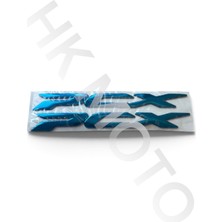 Honda Pcx Kabartmalı Logo Sticker (Mavi)