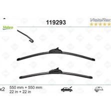 Silecek 55 55 X2 Flatblade-Muz Tipi Landdıscovery 3 04 Rangesport 05 Valeo LR018368/ LR018367
