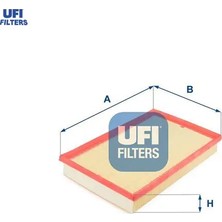 Ufi Hava Filtresi Caddy Iıı 04- -Golf Iv 00-06 -Polo 02- -Cordoba-Leon-Toledo 1.4 16V-16. 16V Ufı 036129620D/ 036198620