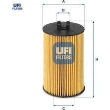 Ufi Yağ Filitresi Astra G-H 98 > Corsa B-C-D 96 > Merıva 04-10 1.0-1.2-1.4 Xe-Xep Ufı 650307/ 650311/ 9192425