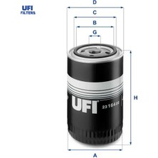 Ufi Yağ Filtresi Caddy 95-04 - Golf 83-99 - Jetta 80-91 - Passat 80-96 - Polo 86-99 - LT35 82-96 Ufı 068115561A/ 068115561B/ 068115561C
