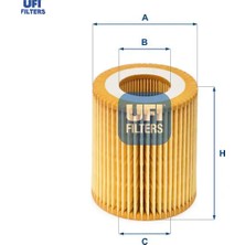 Ufi Yağ Filtresi Astra H-Vectra C-Sıgnum-Zafıra B 1.9 Cdtı-Croma-Grande Punto 1.9 Mtj Ufı 5650354/ 55189320/ 71737926