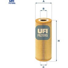 Ufi Yağ Filtresi Bora-Caddy Iı-Golf Iv-Passat-Polo-Crafter-Lt 28-35-Lt 28-46-Cordoba-Ibıza-Leon-Toledo Ufı 074115562/ 038115466/ 74115562