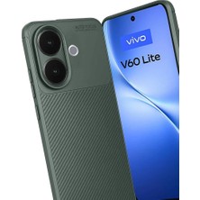 Trendexa Vivo V60 Lite Auto Focus Karbon Kapak - Koyu Yeşil