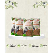 Hk Cat Litter | Zeytin Çekirdeğinden Üretilen Aktif Karbonlu %100 Doğal Kedi Kumu 7.5lx4