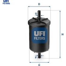 Ufi Yakıt Benzin Filtresi 106-206-207-208-301-306-307-308-406-407-508-2008-3008-5008-C2- C3-C4-C5-C-Elys Ufı 1567.C6/ 1567.A5/ 7700845961/ 16400JD5