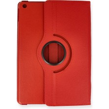 Trendexa iPad Pro 13 (2024) Kılıf 360 Tablet Deri Kılıf - Kırmızı