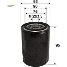 Yağ Filtresi Fıesta 1.8dı-Focus 1.8tdcı-1.8dı/tddi-1.8t-Connect 02 14 1.8tdcı Transıt T15-T12 2.5td Valeo 4M5Q6714BA/ 4M5Q6714B1A/ 1322152