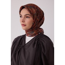 Belli Etnik Desen %100 Twill Ipek Eşarp BE04-05